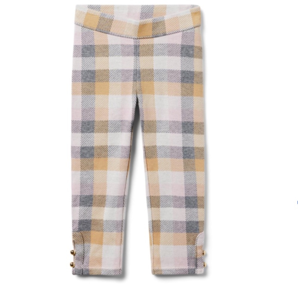 Janie and Jack Pink Tan Leggings